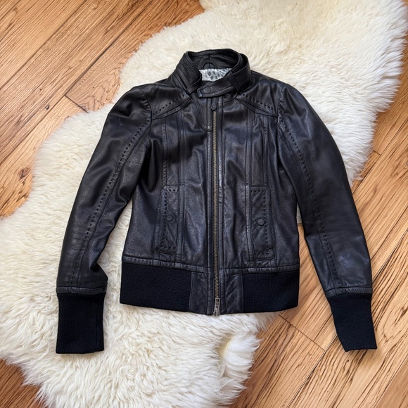 Mackage Leather Jacket Small Black - Picture 1 of 8